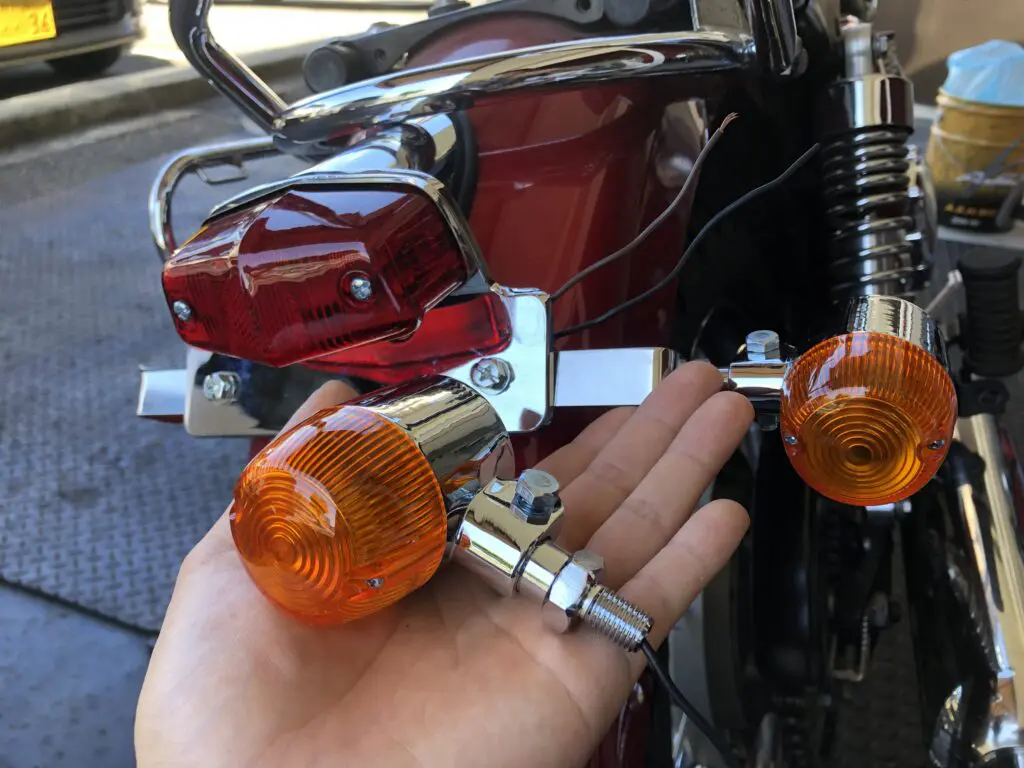 最終値下げっ‼️空冷ボンネビル用 純正オプション フラットウィンカー