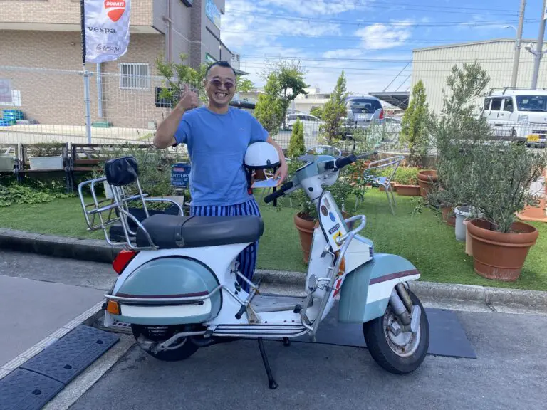vespa50s 102cc ボアアップ　フルレストア　早い者勝ち VESPA 50S クラシックブルー 102ccボアアップ | Escape Bike