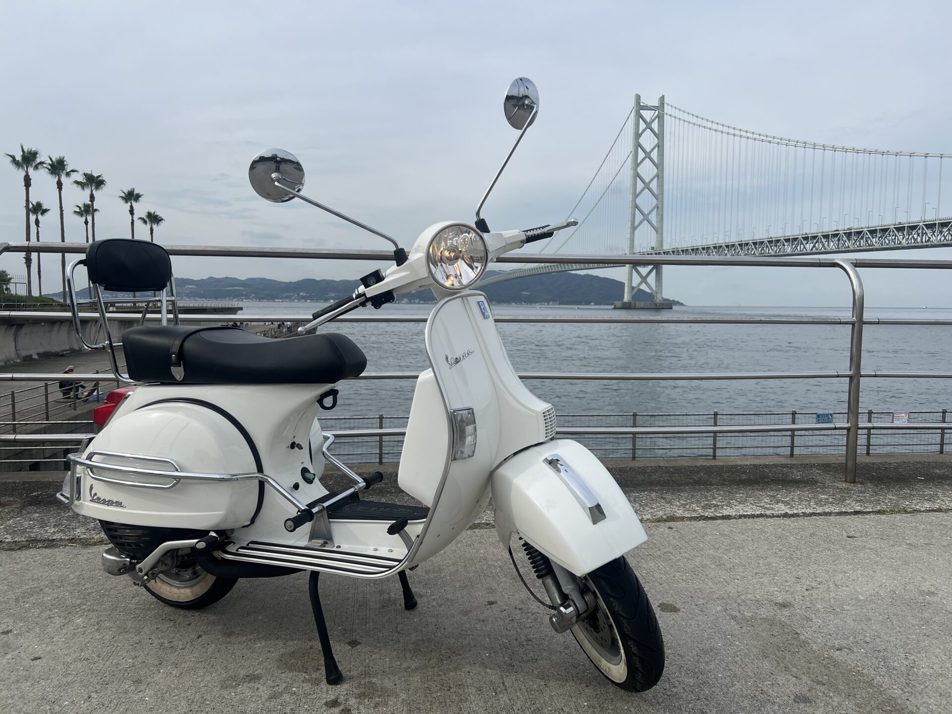 白ポメ バスパン VESPA PX150Euro3愛知県へ向かいます！ – Escape Blog