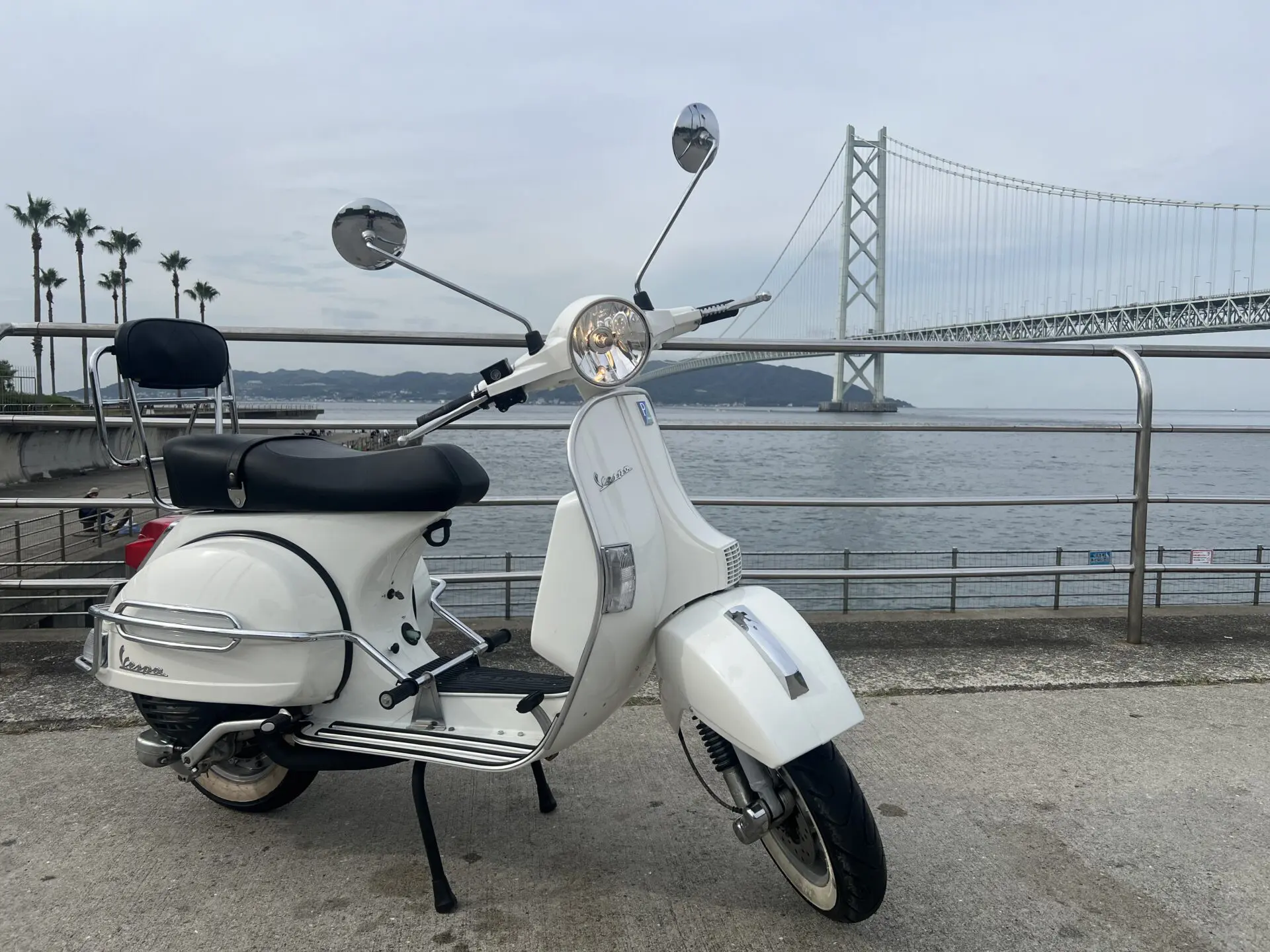 白ポメ バスパン VESPA PX150Euro3愛知県へ向かいます！ – Escape Blog